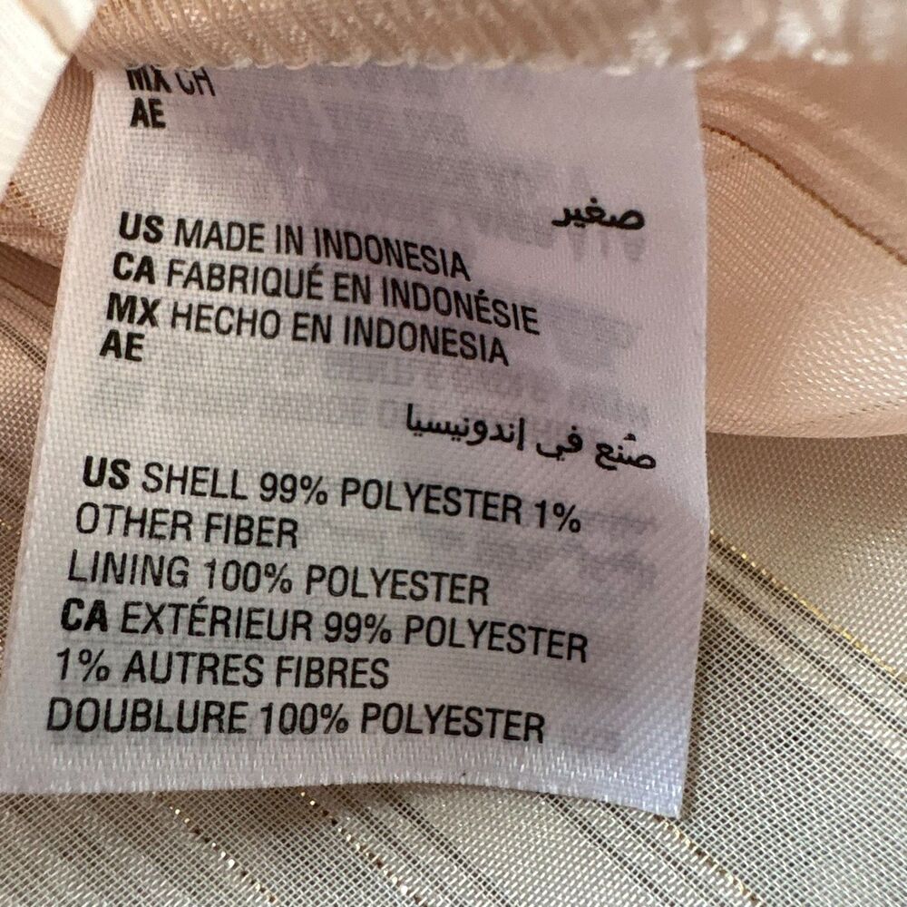Alfani T-Shirt Womens Small Beige Long Sleeve WITH TANK TOP Sz S - Picture 8 of 8
